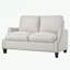 Canapé 3 pièces rembourré avec clous décoratifs et pieds robustes-1015539880