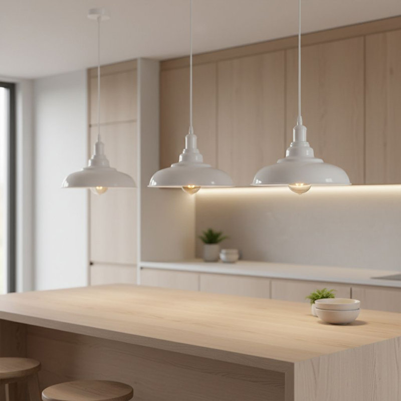 Emraan 1 - Light White Single Pendant, White, No