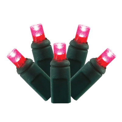 Single Mold Wide Angle LED Christmas light set 6"x35'L