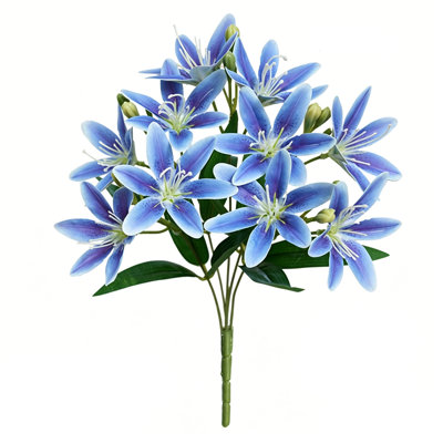 Faux fleurs artificielles kbndieu pour la décoration intérieure Fleurs de lys artificielles pour la maison et l'hôtel