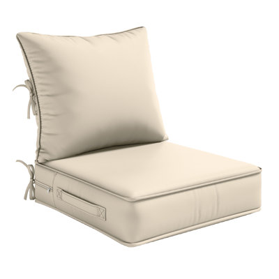 Ensemble de coussins d'extérieur à assise profonde et coussins de chaise de patio résistants à l'eau et à la décoloration