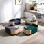 Animal de compagnie surélevé avec un design scandinave contemporain, des pieds en chêne massif, de la mousse rebondie gris foncé, imperméable et résistant aux taches, un lit pour chien de petite taille à installation rapide-1035103631-1035103630