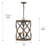 3 - Light Statement Cylinder Pendant - Antique Black Iron-722175518