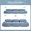 Modular Cloud Memory Foam 3-Seat Couch, No Assembly Required-946031154