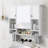 35'' x 28'' Wall Mounted Bathroom Storage Cabinet with Mirror-1703747148