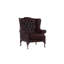Upholstered Full Grain Leather Wingback Chair-75262735