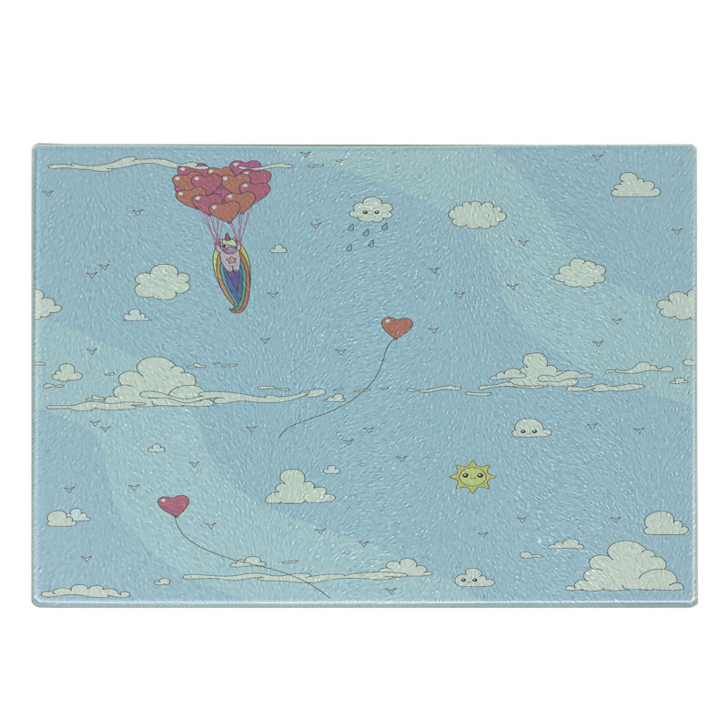Planche à découper en verre trempé Ambesonne