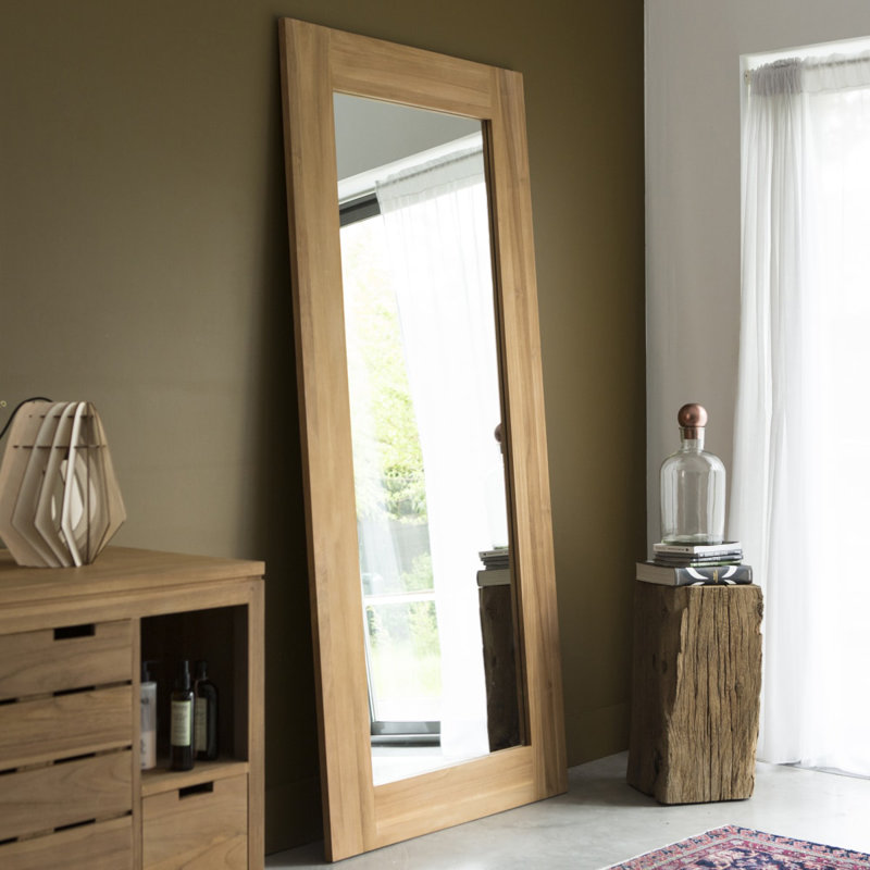 Square Solid Wood Rectangle Mirror