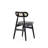Colbert Industry Chic Upholstered Ash Wood Dining Side Chair in Black and Gray-67946100