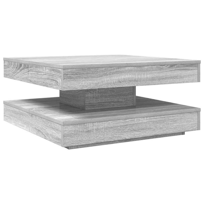 Coffee Table with Storage, Grey , 34.5" H x 70" L x 70" W