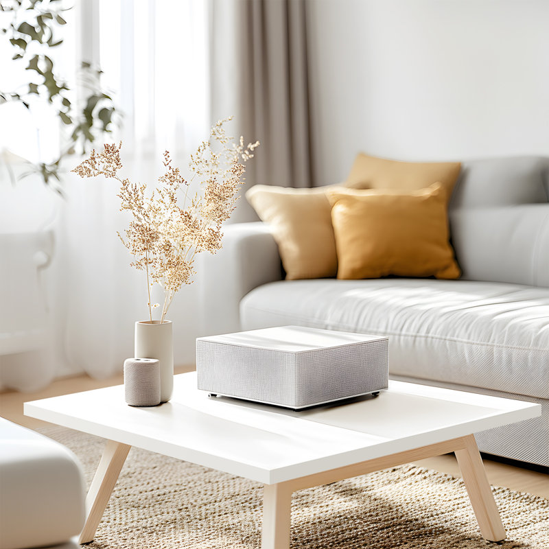 Plateau de table Calexico, Blanc, H 1 po x l 24 po x P 24 po
