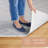 TOWN & COUNTRY EVERYDAY Rein Solid Diamond Everwash Non-Slip Backing Washable Area Rug Grey-91338293