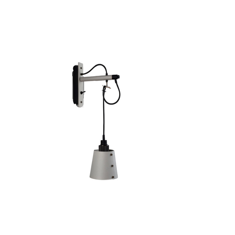 Armed Sconce, 5.1 x 5.5, Stone/Smoked Bronze