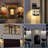 Solar Wall Lights Outdoor, Aluminum Solar Porch Lights Outdoor, Warm White/Cool White Selectable Exterior Waterproof