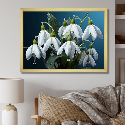 «Winter Snowdrop Flower», photographie sur toile III
