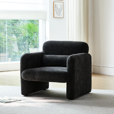 Canapé 34 po en velours, canapé simple avec coussin de soutien