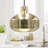 16"H Sorrento Teardrop Hand Finished 1-Light Metal Pendant