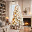 Arbre de Noël enneigé avec pin-280207352