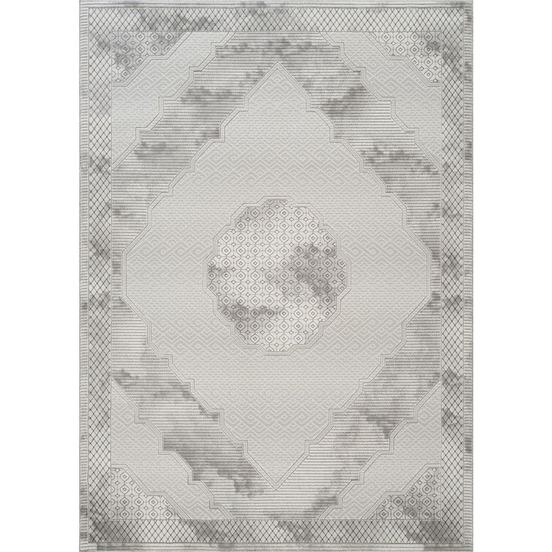 Tapis gris 5 pi 3 po x 7 pi 3 po, 5 pi 3 po x 7 pi 3 po