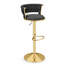 Tabouret tournant en velours-2004016710