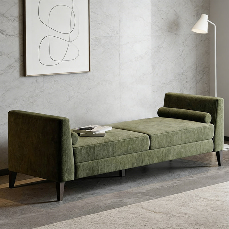 Olive green Upholstered Bench
