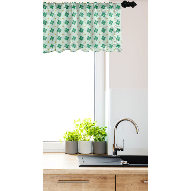 Cantonnière à motif floral Ambesonne, L 54 po x L 12 po