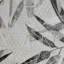 Auddie Abstract Roll Floral Bamboo Leaves Off White Green Bronze Metallic Wallpaper