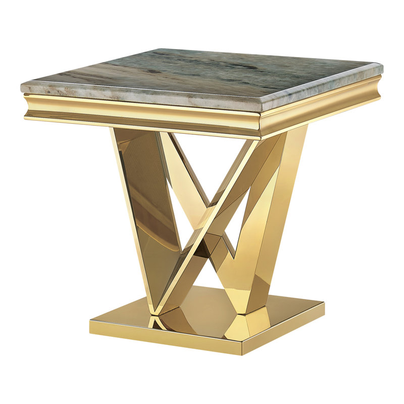Table de bout en pierre frittée Hedberg, Green
