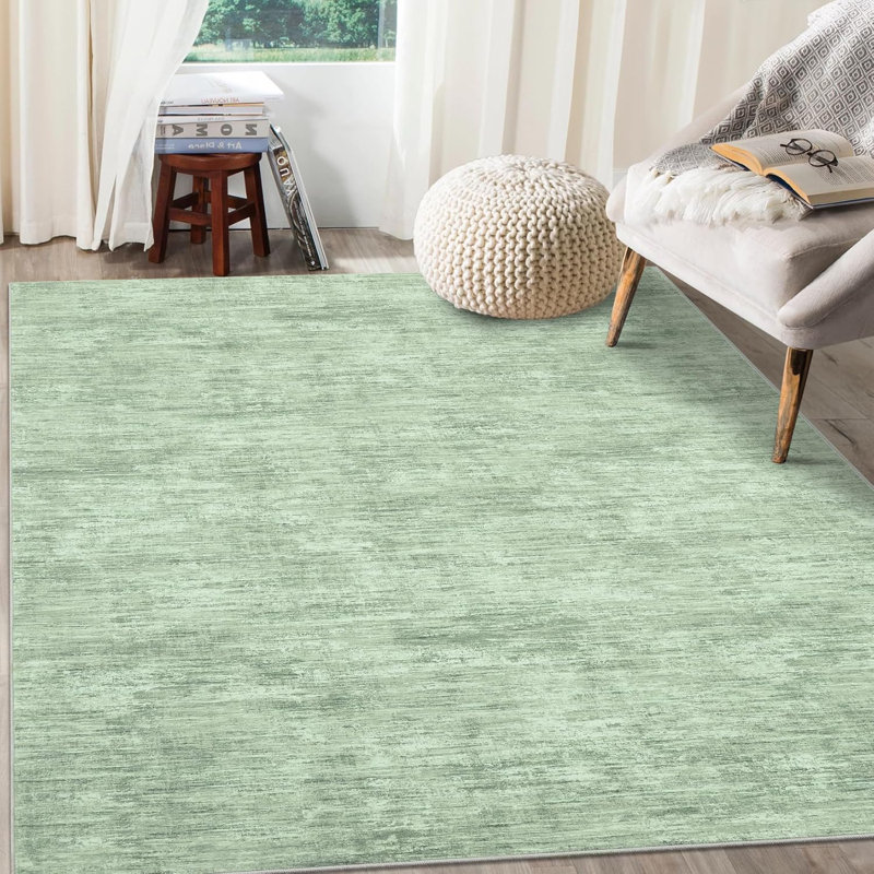 2x6 Runner Rug Washable Runner Rug Modern Abstract Runner Mat Hallway Contemporary Solid Rug Non-Slip Foldable Aesthetic Accent Floor Carpet Beige