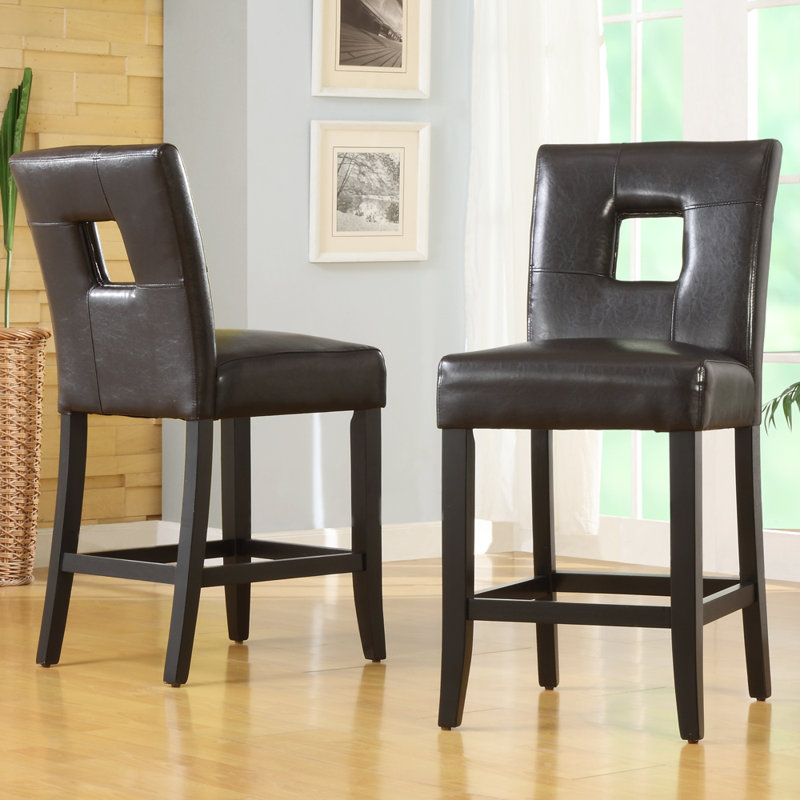 Aayush 26.25" Counter Stool, Dark Brown
