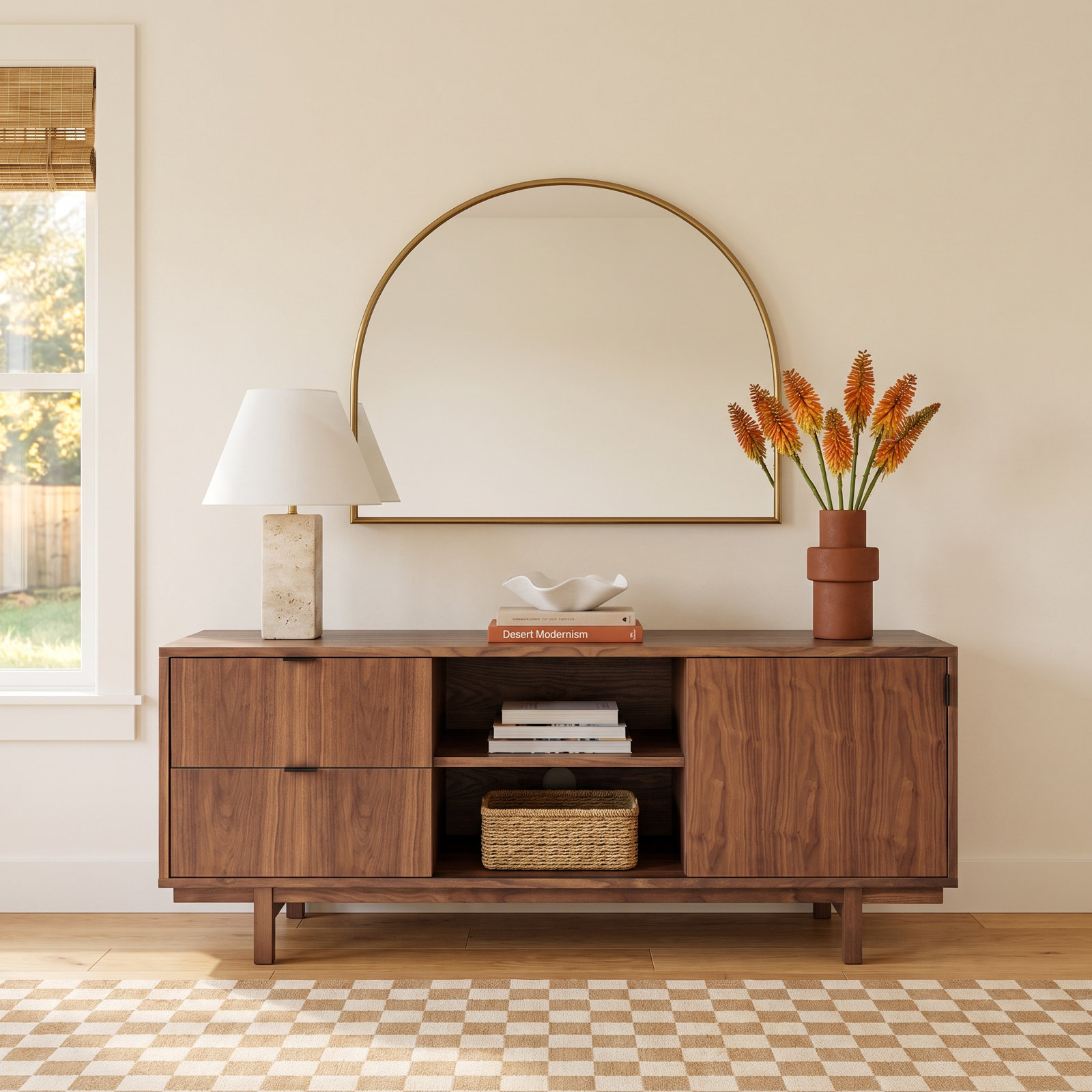 Belmont 60" Walnut TV Stand