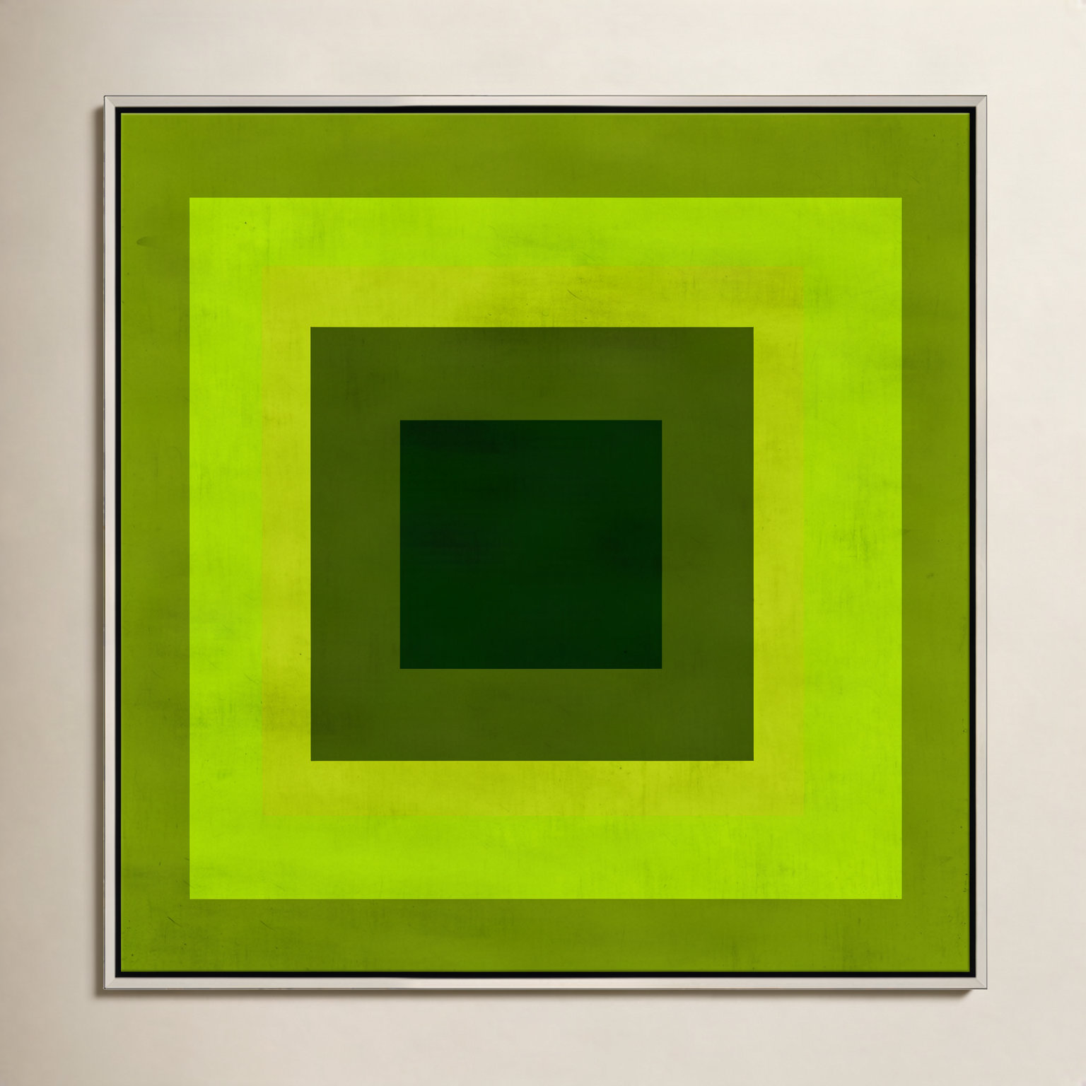 Albers Influence "Albers Influence" Print, Light Gray, No Mat, 41.5" H x 41.5" W x 1.75" D