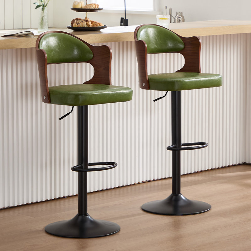 Ensemble de 2 tabourets de bar Modern, Vert