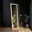 Miroir de plancher rectangulaire en métal Hameed-1299266081