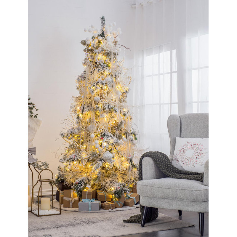 Boule de Noël en verre rubis pour décoration des Fêtes