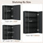 Armoire à pharmacie encastrée ou à surface avec miroir et cadres réglables en aluminium, verre trempé, conception imperméable-68752387-98586362