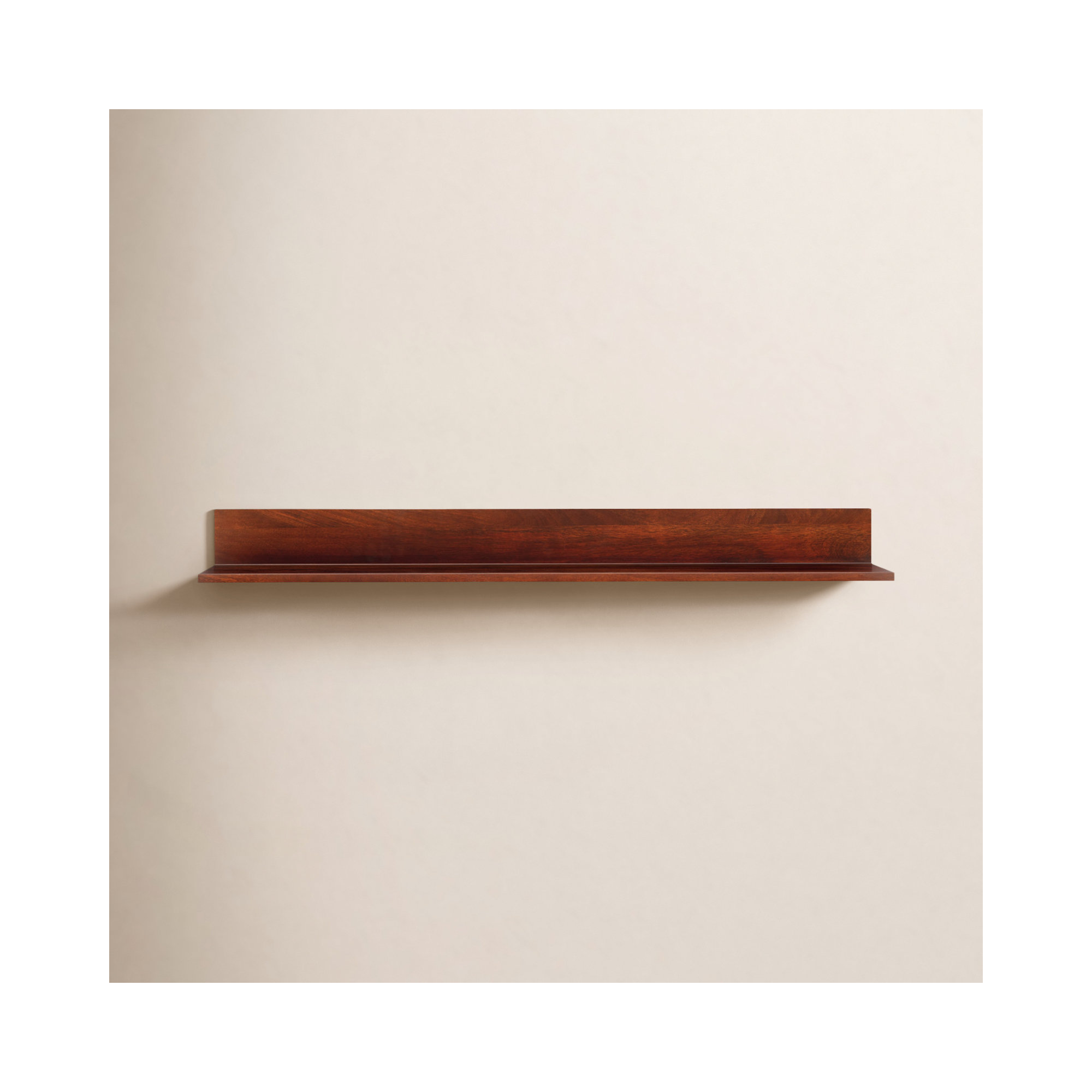 Dezerea Wall Mounted Shelves, Walnut, 3.5'' H X 36'' W X 6.75'' D