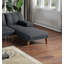Méridienne réglable en polyfibre, canapé de salon-434204123