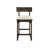 White Seat/Dark Brown Frame
