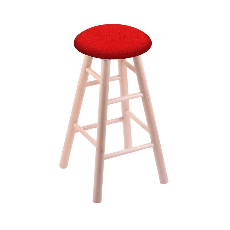 Tabouret pivotant très haut de 36 po, Chêne cerisier foncé, Rouge Canter