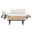 Canapé d'extérieur en aluminium avec table basse