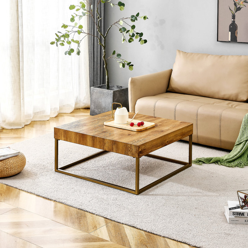 rectangular coffee table, dining table. MDF desktop with metal legs