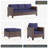 5 - Person Patio Conversation Set with Cushions-391037385-391037384