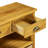 Vintage Wood Accent Chest, Console Table With 3 Water Hyacinth Woven Baskets-1326829790