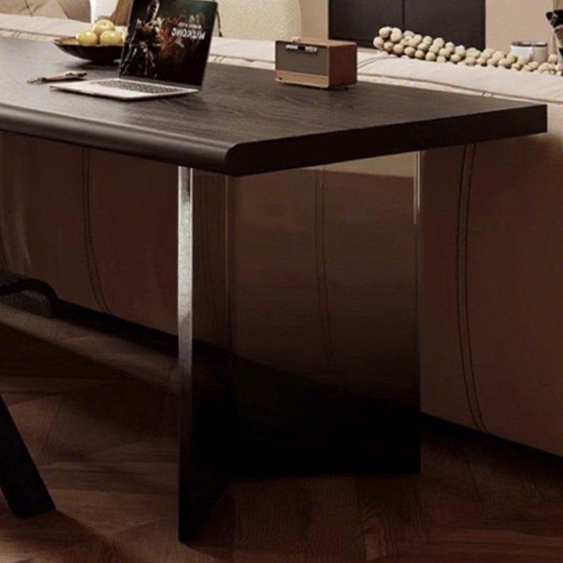 Bureau rectangulaire en bois massif, Retour à gauche, H 29,53 po x l 94,49 po x P 27,56 po