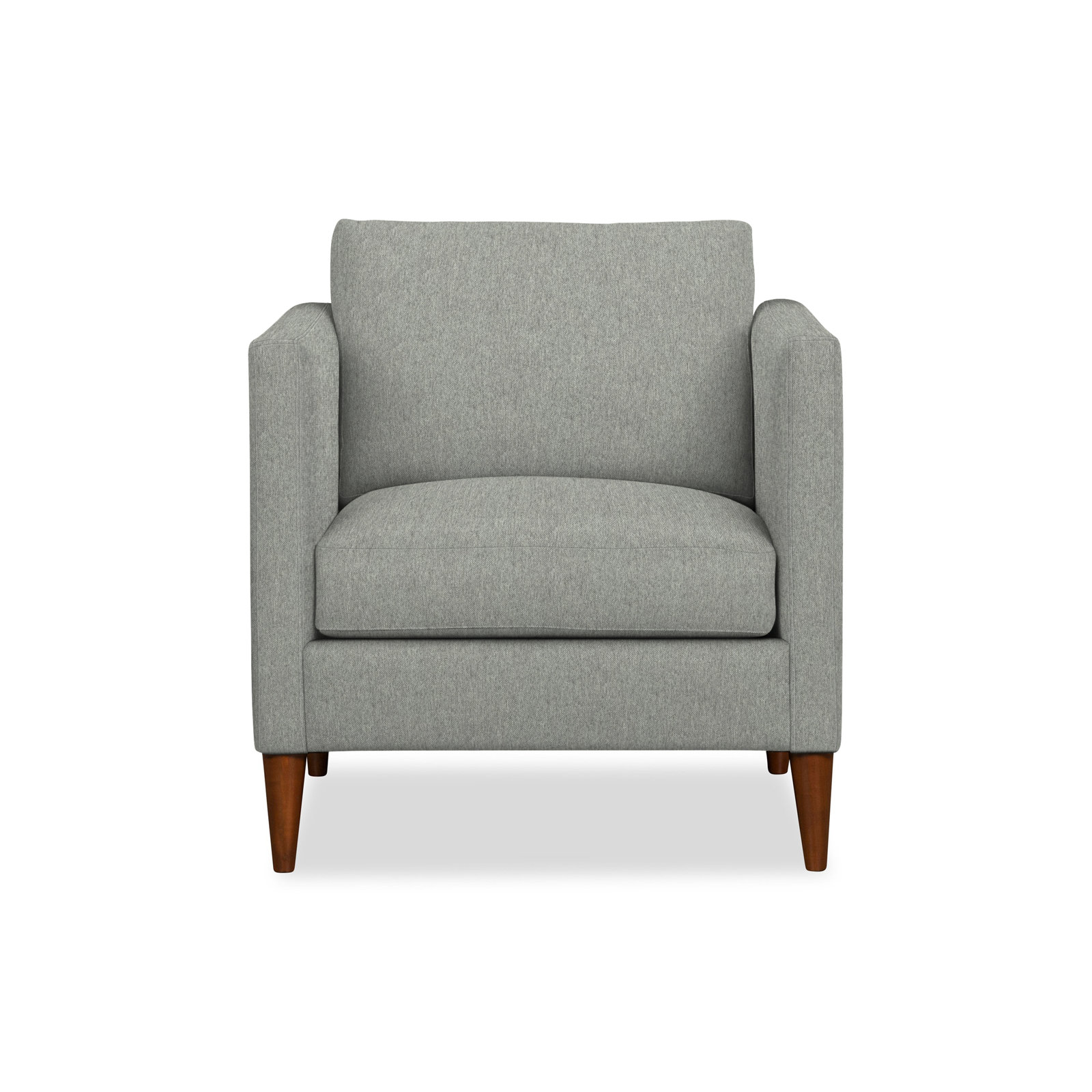 Clifford Armchair, Ticket Smoke Heathered Basketweave