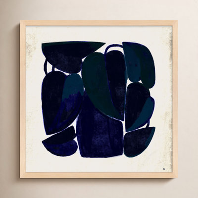 Chataignier Blue Floral - Painting on Paper