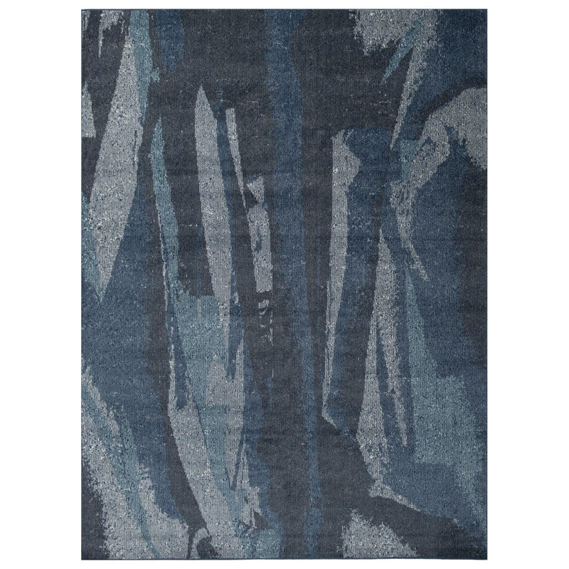 Goma Washable Rug, 7'8" x 10', Pool
