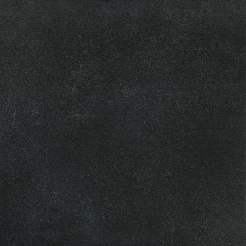 Literary License 12'' W x 12'' L Porcelain Concrete Look Singular Tile, Ink