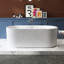 67 po X 32 po Baignoire de trempage autoportante en acrylique en blanc
